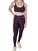 Conjunto Legging VBN - Canelado ( Uva ).