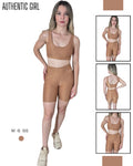 Conjunto Short VBN - Canelado (Canela).